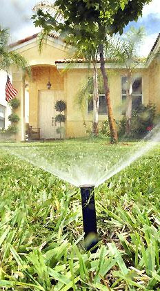 a sprinkler head optimized by our Galveston sprinkler repair pros